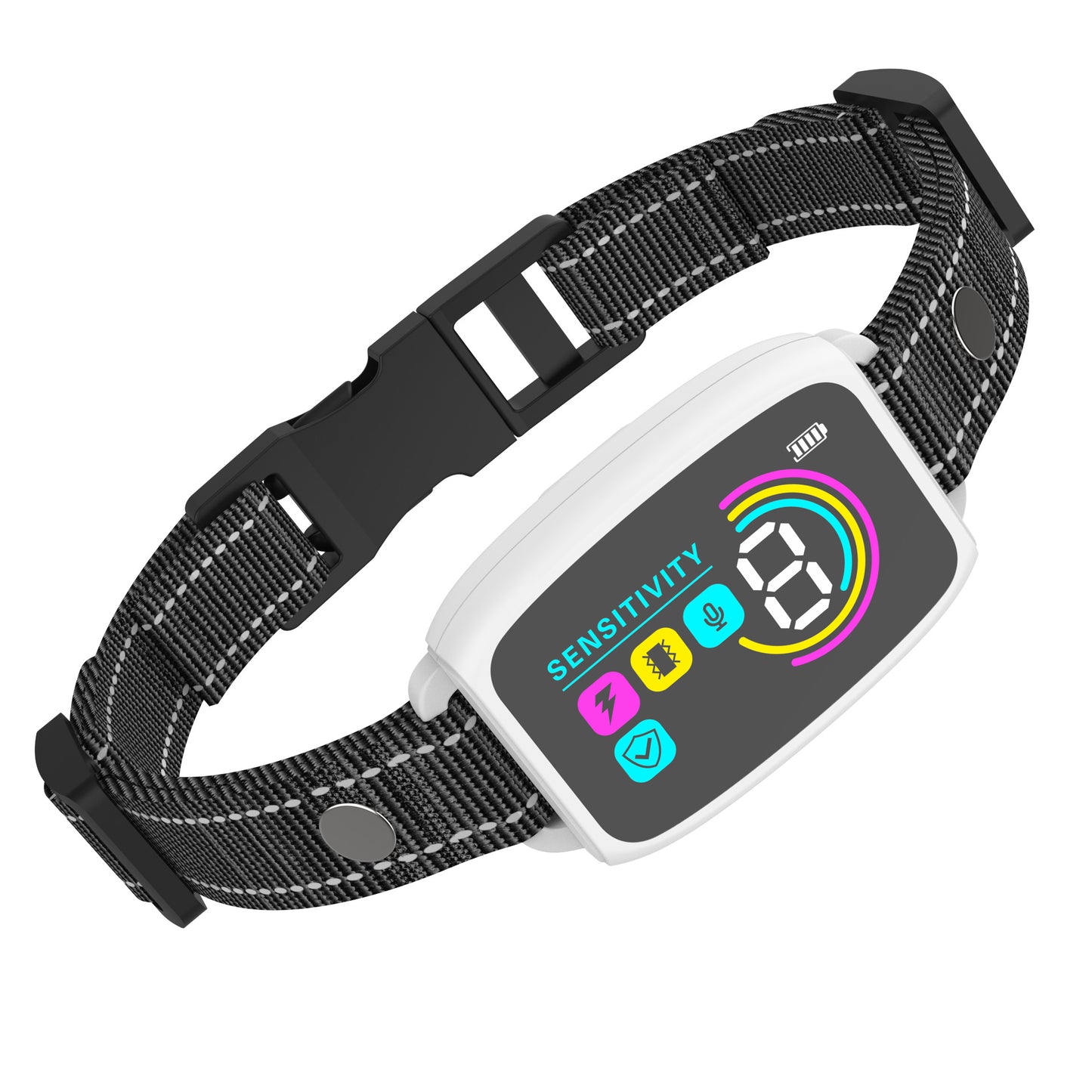 Anti-Barking Dog Collar with HD Digital Display – Rechargeable Bark Stopper, IP67 Waterproof