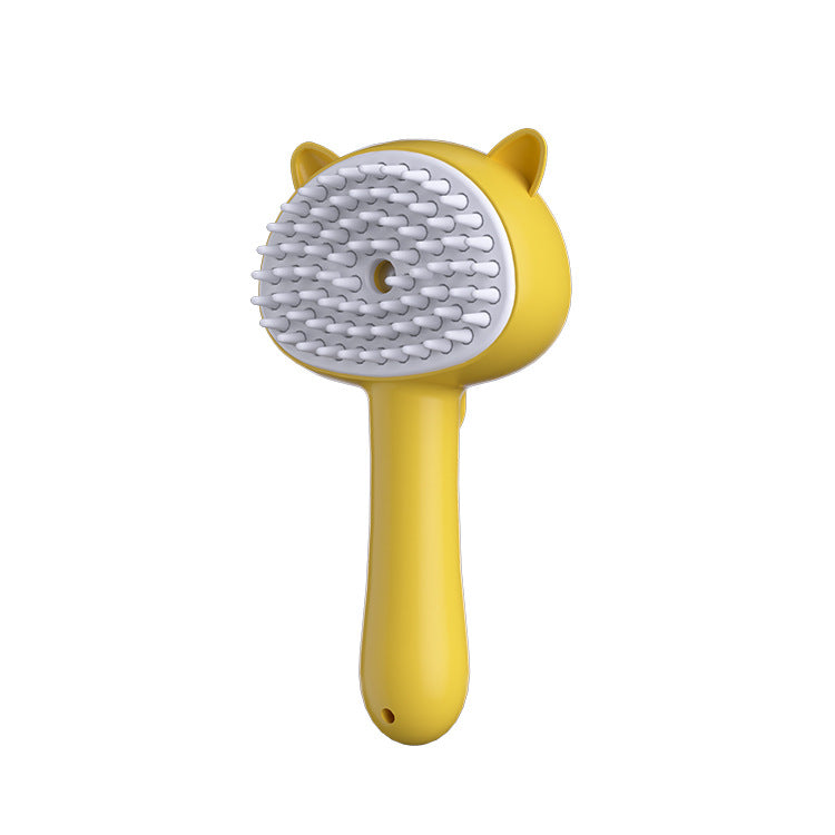Multifunctional Pet Grooming Brush with Mist – Rechargeable Self-Cleaning Slicker for Cats & Dogs