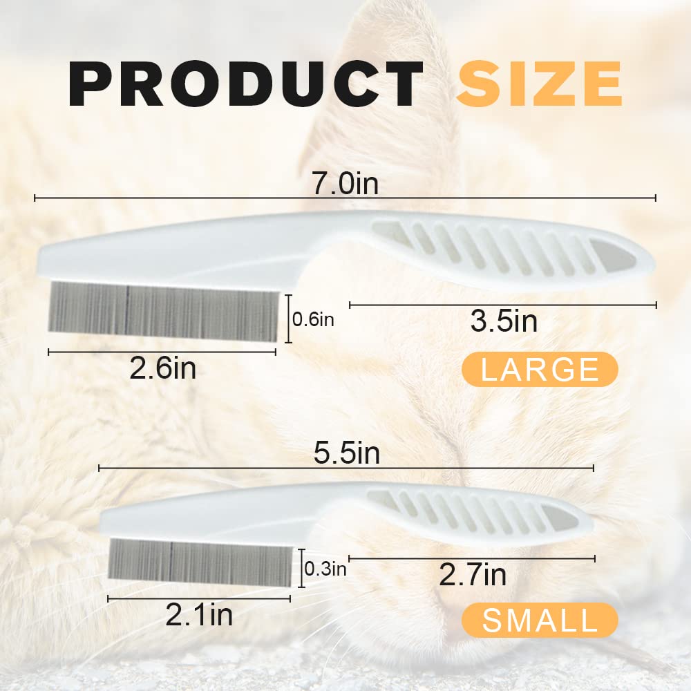 Tear Stain Removal Pet Comb – Fine-Tooth Grooming Brush for Dogs & Cats