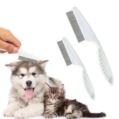 Tear Stain Removal Pet Comb – Fine-Tooth Grooming Brush for Dogs & Cats