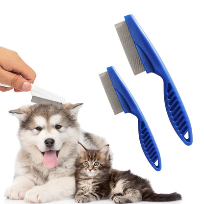Tear Stain Removal Pet Comb – Fine-Tooth Grooming Brush for Dogs & Cats