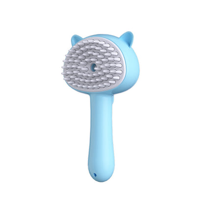 Multifunctional Pet Grooming Brush with Mist – Rechargeable Self-Cleaning Slicker for Cats & Dogs