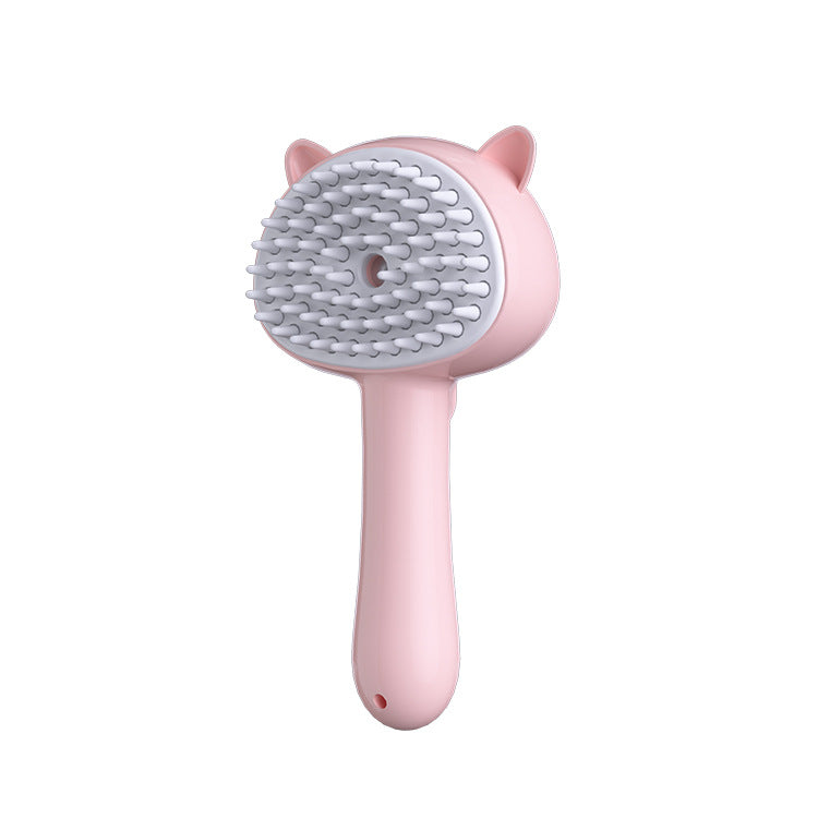 Multifunctional Pet Grooming Brush with Mist – Rechargeable Self-Cleaning Slicker for Cats & Dogs